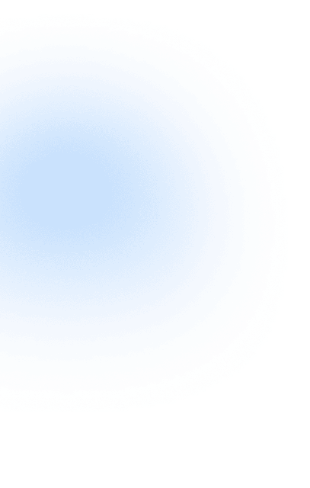 Bright blue glowing circle with a soft gradient and textured edge.