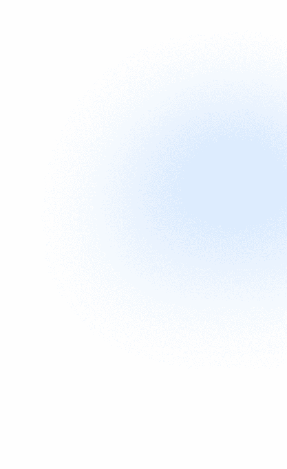 Blue abstract background with gradient and circular design elements.